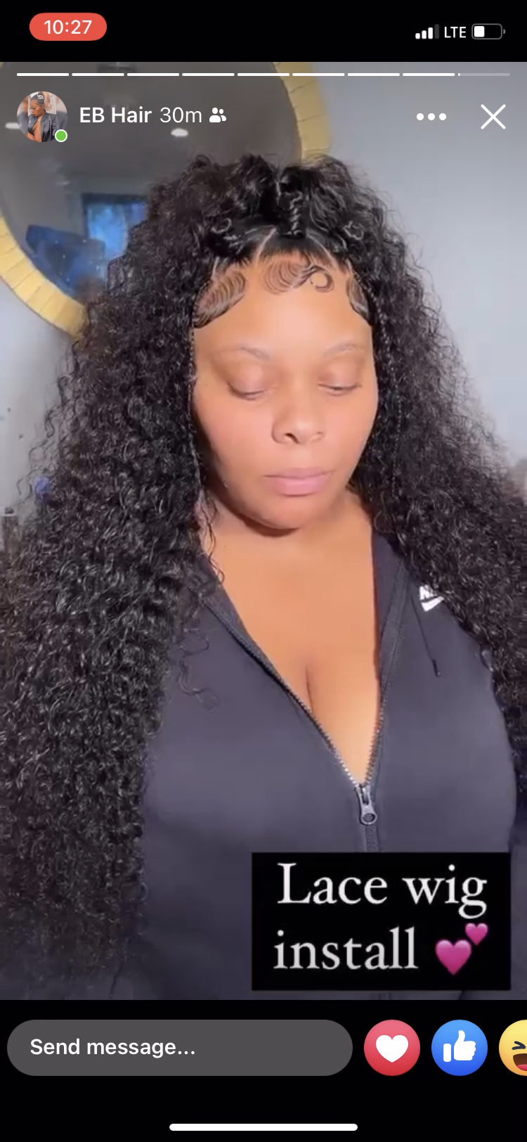 Deep Curly Frontal Wig