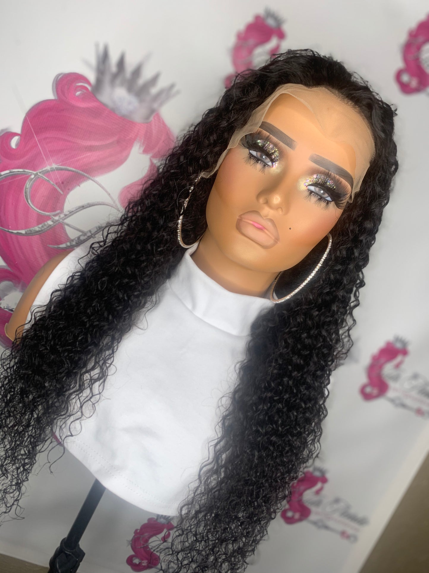 Deep Curly Frontal Wig